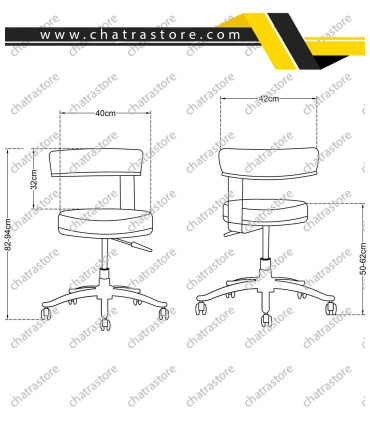 صندلی آزمایشگاهی تیکاند مدل T12-P