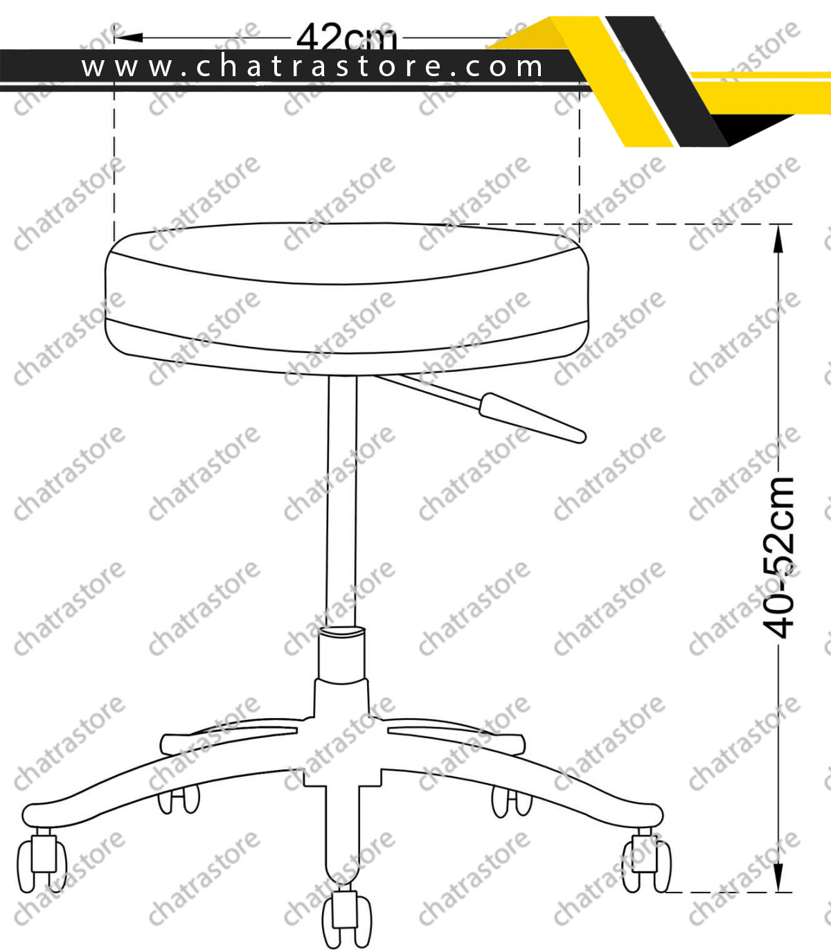 صندلی آزمایشگاهی تیکاند مدل T13-PR