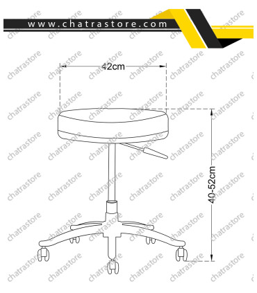 صندلی آزمایشگاهی تیکاند مدل T13-P