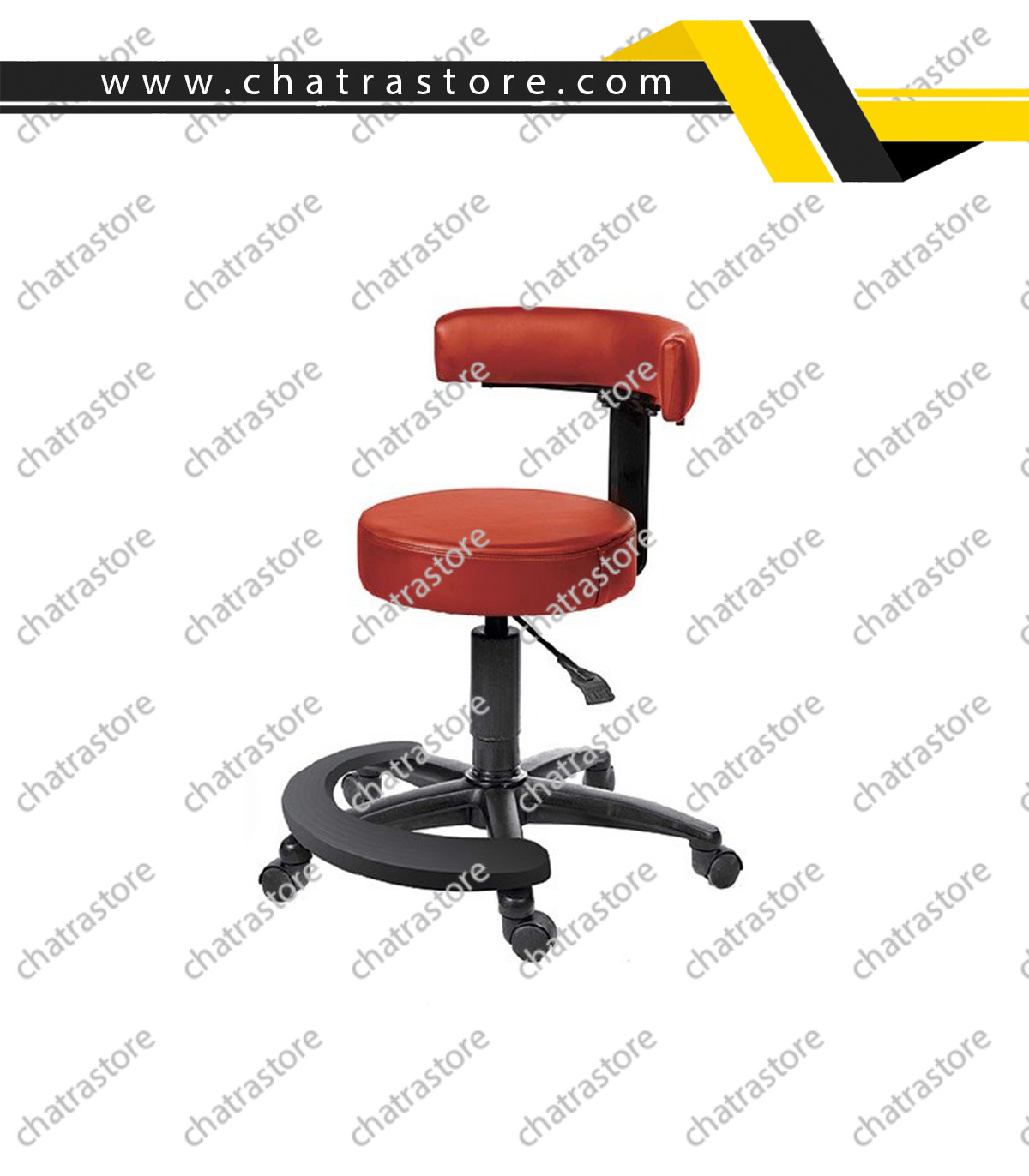 صندلی آزمایشگاهی گردان تابوره آفو مدل T5000
