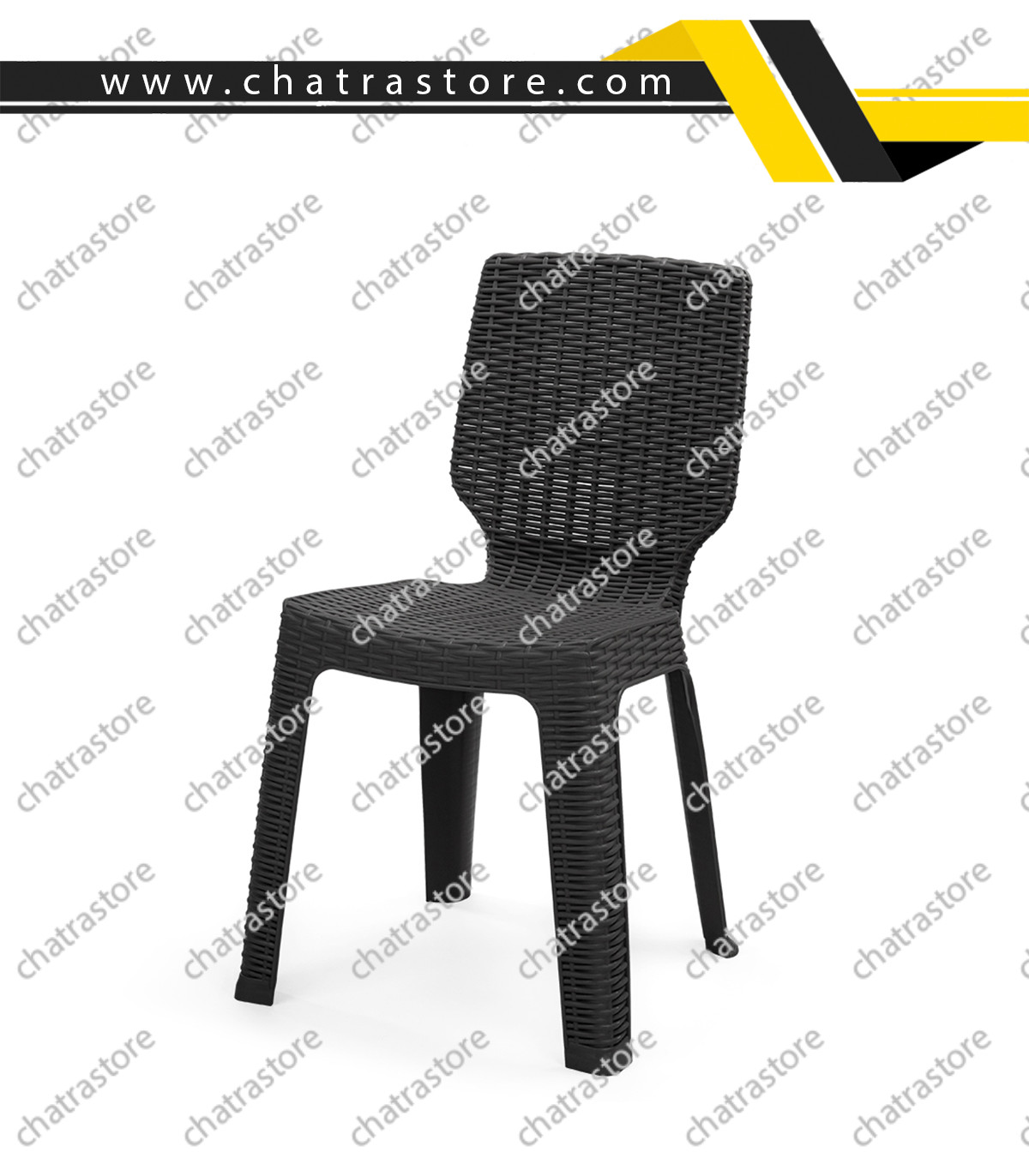 صندلی پلاستیکی حصیری پولاد - مدل جودی