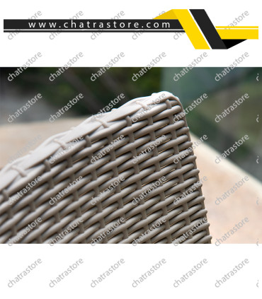 صندلی پلاستیکی حصیری پولاد - مدل جودی