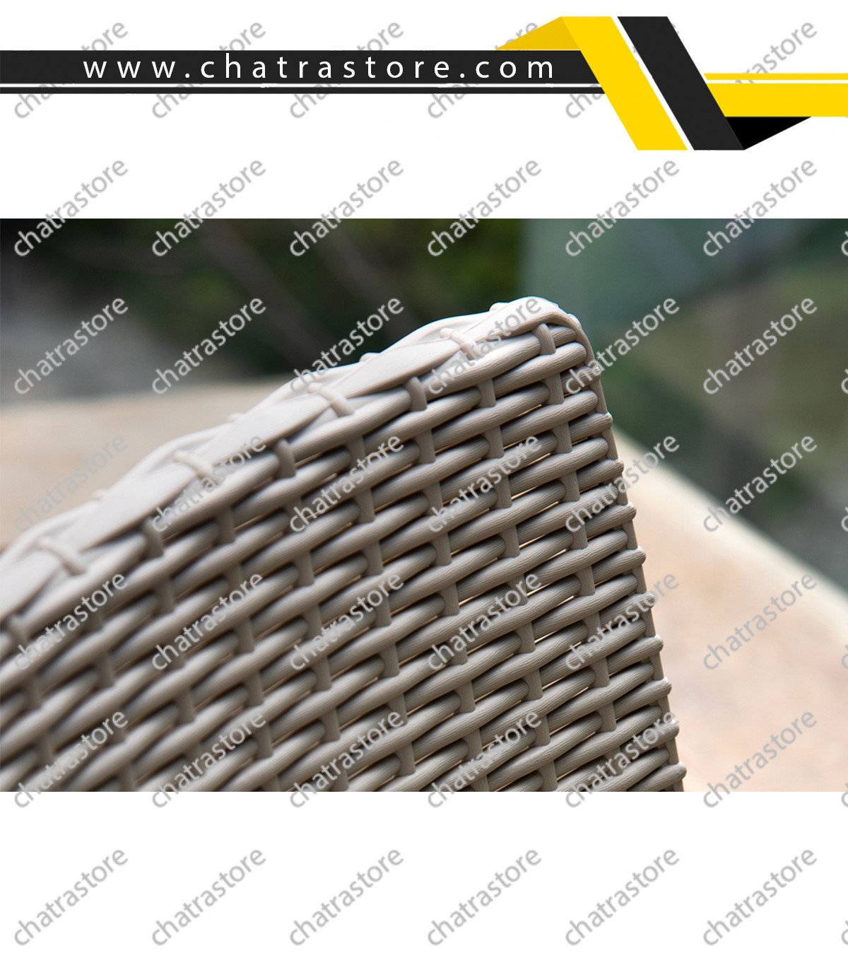 صندلی پلاستیکی حصیری پولاد مدل جودی(بسته 6عددی)