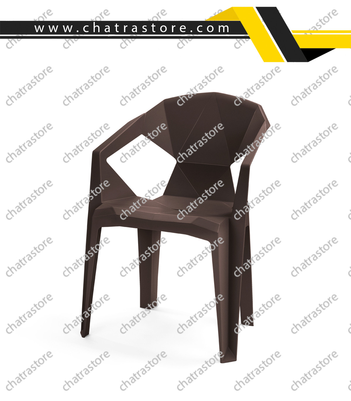 صندلی پلاستیکی پولاد مدل F-22 (بسته 6عددی)