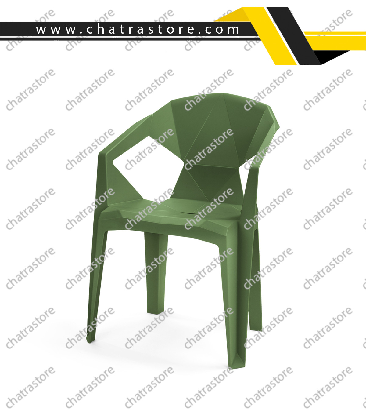 صندلی پلاستیکی پولاد مدل F-22 (بسته 6عددی)