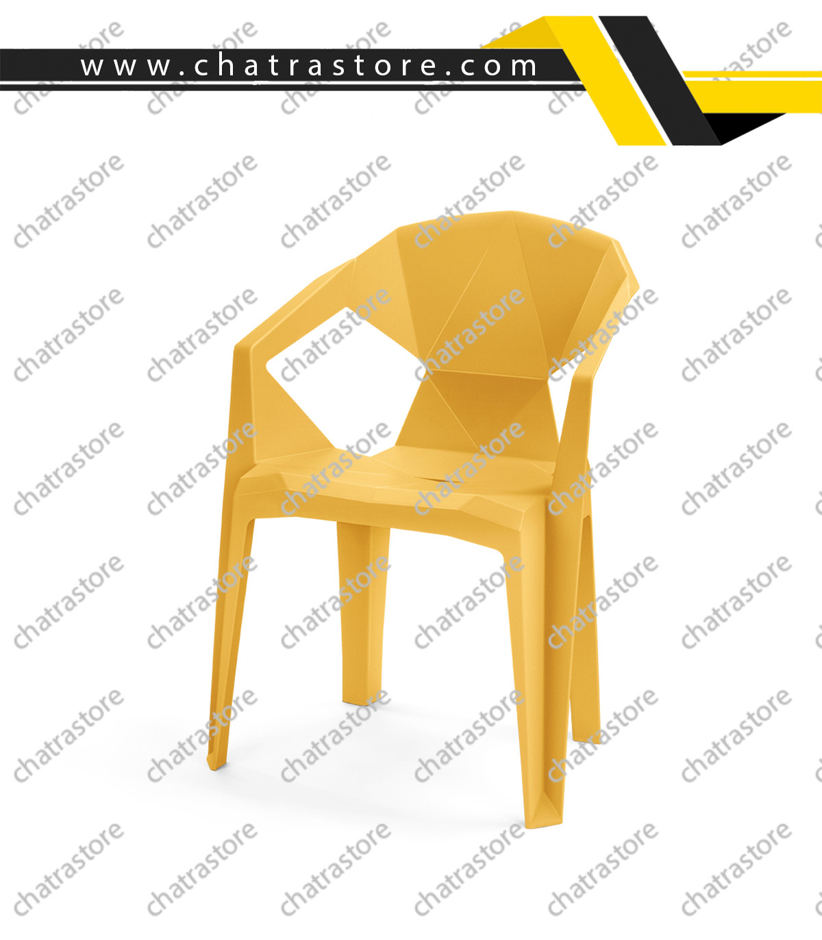 صندلی پلاستیکی پولاد مدل F-22 (بسته 6عددی)