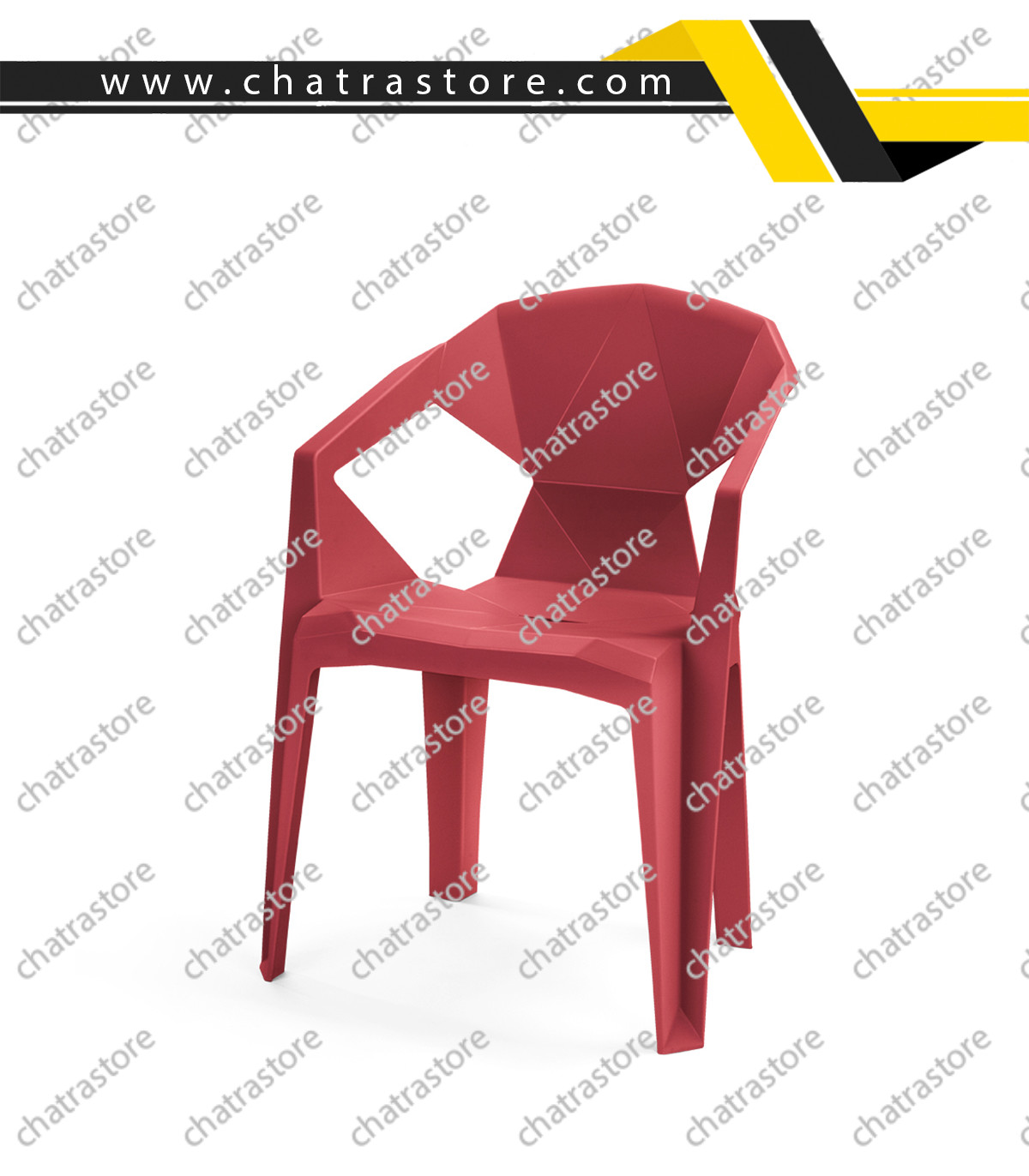 صندلی پلاستیکی پولاد مدل F-22 (بسته 6عددی)