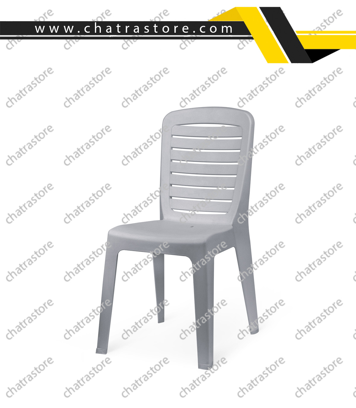 صندلی پلاستیکی پولاد مدل مونیکا زبرا(بسته6عددی)