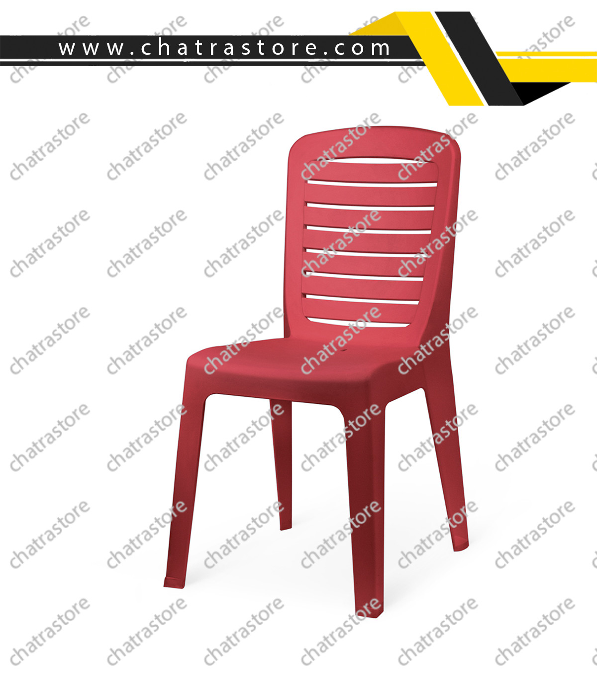 صندلی پلاستیکی پولاد مدل مونیکا زبرا(بسته6عددی)