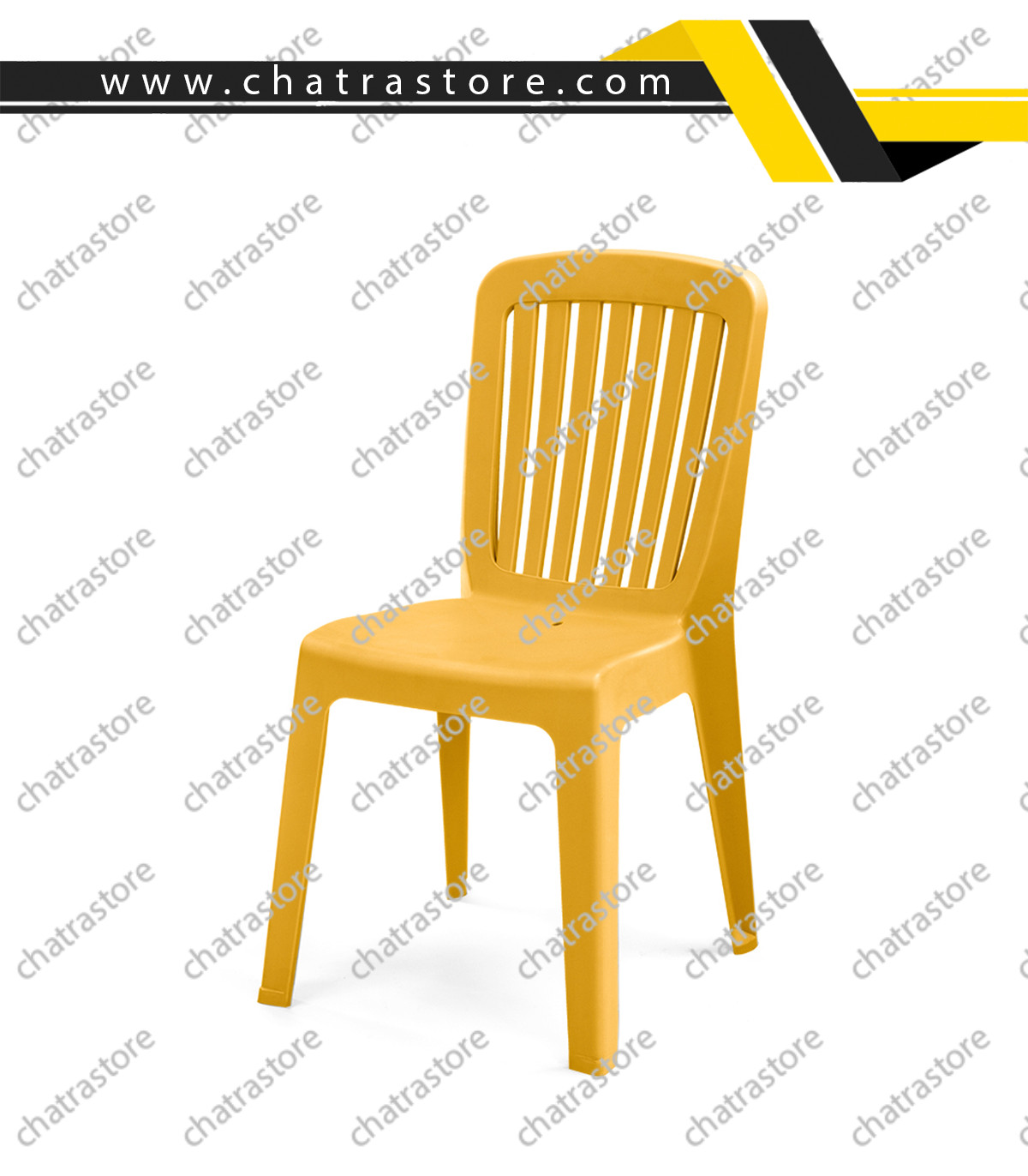 صندلی پلاستیکی پولاد مدل مونیکا نرده ای(بسته 6عددی)