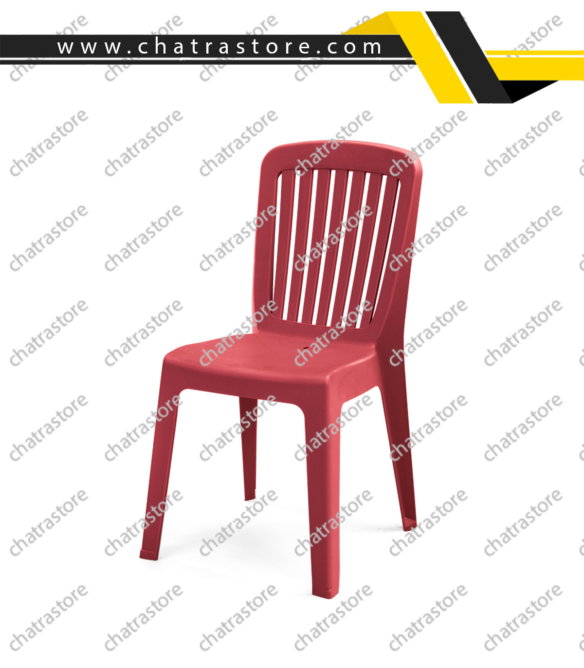 صندلی پلاستیکی پولاد مدل مونیکا نرده ای(بسته 6عددی)