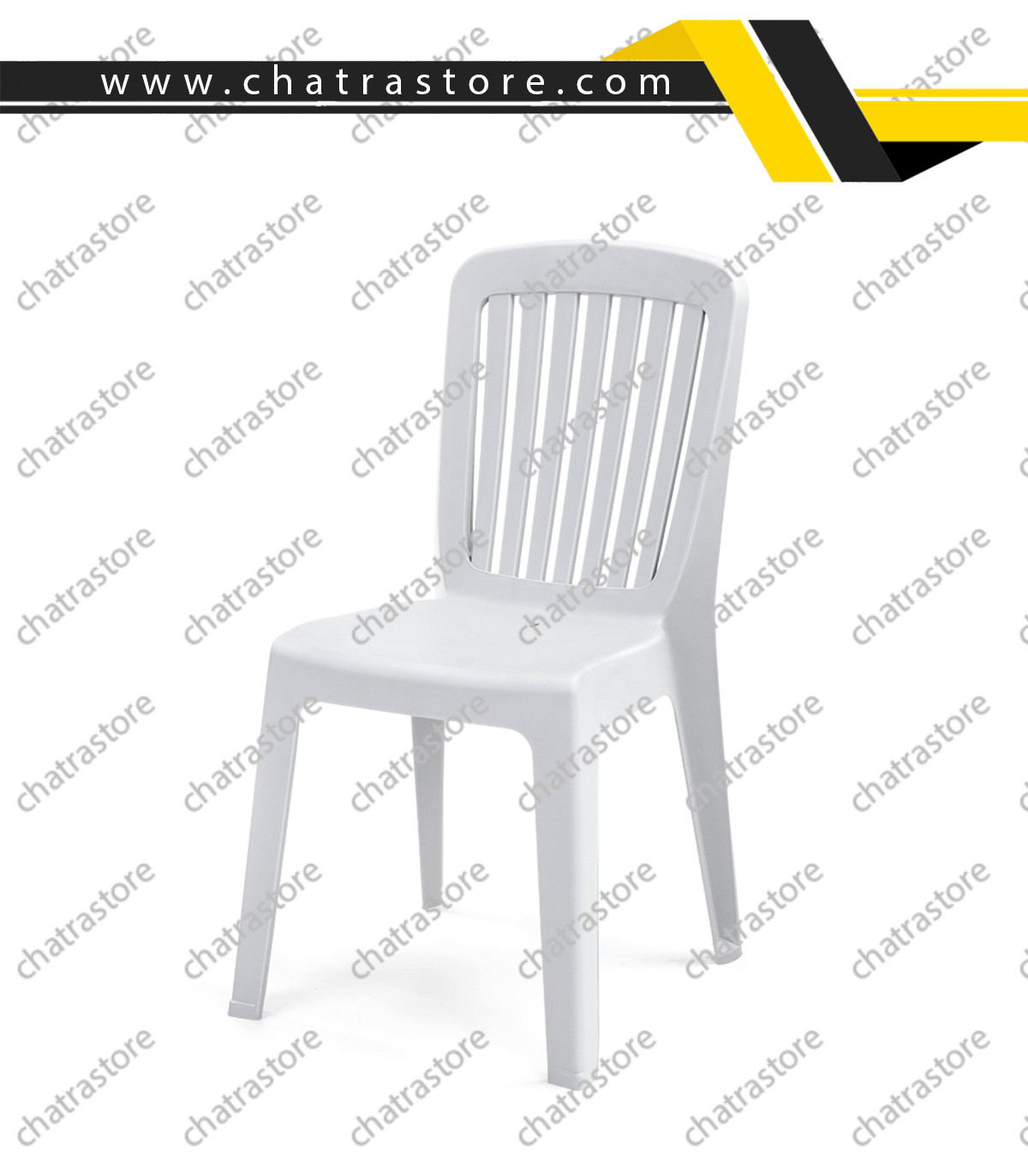 صندلی پلاستیکی پولاد مدل مونیکا نرده ای(بسته 6عددی)