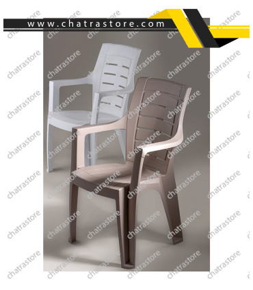 صندلی پلاستیکی پولاد - مدل دالتون زبرا