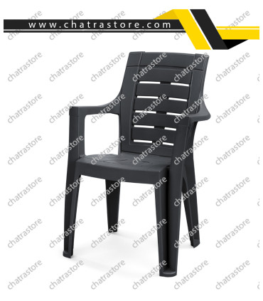 صندلی پلاستیکی پولاد مدل دالتون زبرا(بسته 6عددی)