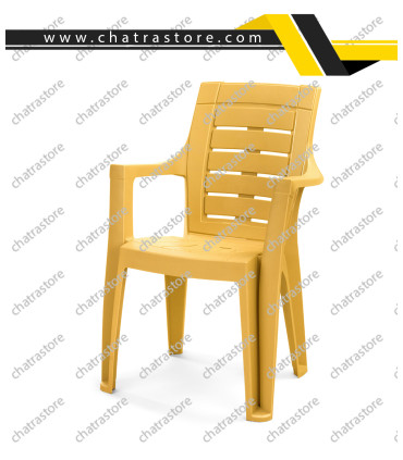 صندلی پلاستیکی پولاد مدل دالتون زبرا(بسته 6عددی)