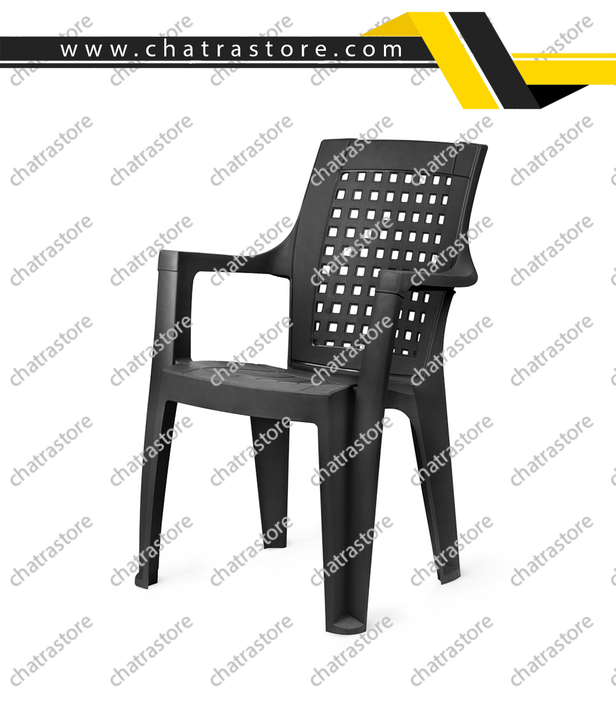 صندلی پلاستیکی پولاد - مدل دالتون شطرنجی