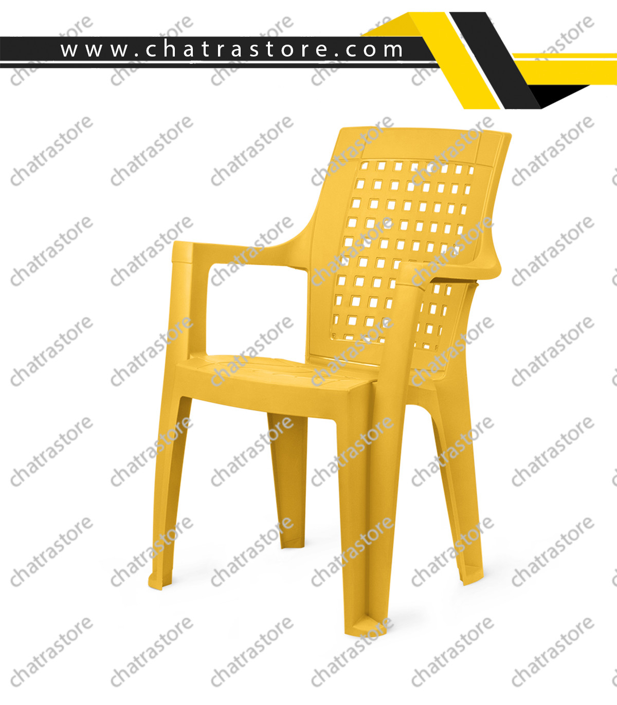 صندلی پلاستیکی پولاد - مدل دالتون شطرنجی