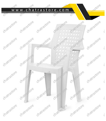 صندلی پلاستیکی پولاد مدل دالتون شطرنجی(بسته 6عددی)