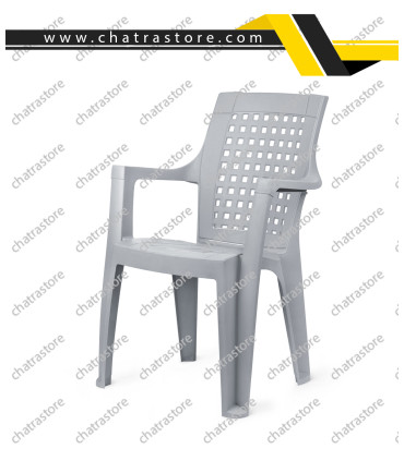 صندلی پلاستیکی پولاد مدل دالتون شطرنجی(بسته 6عددی)