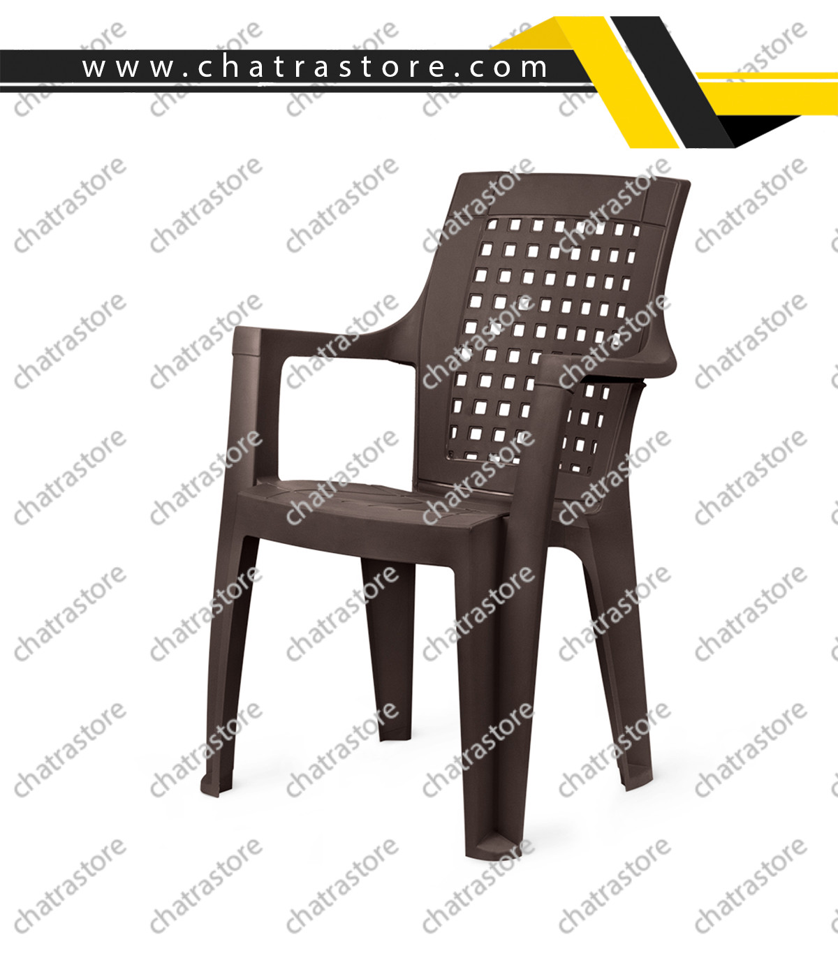 صندلی پلاستیکی پولاد مدل دالتون شطرنجی(بسته 6عددی)