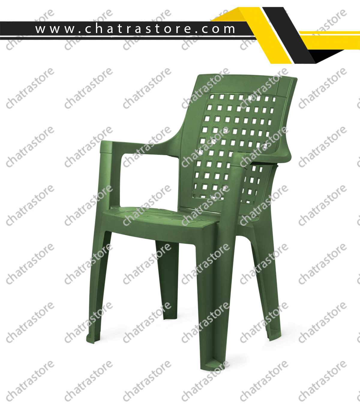 صندلی پلاستیکی پولاد مدل دالتون شطرنجی(بسته 6عددی)