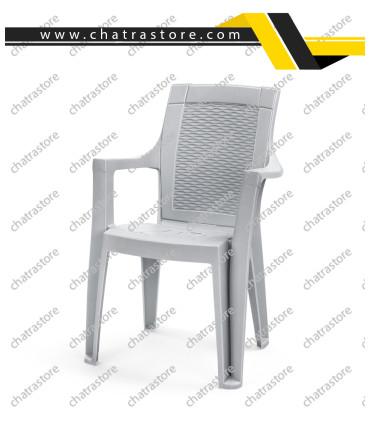 صندلی پلاستیکی پولاد - مدل دالتون حصیری