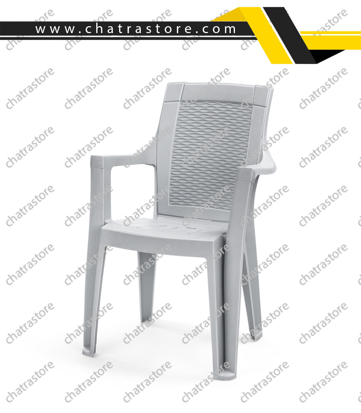 صندلی پلاستیکی پولاد - مدل دالتون حصیری