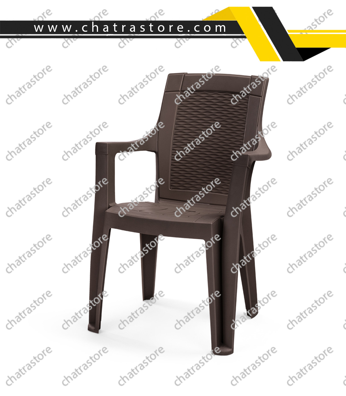 صندلی پلاستیکی پولاد - مدل دالتون حصیری