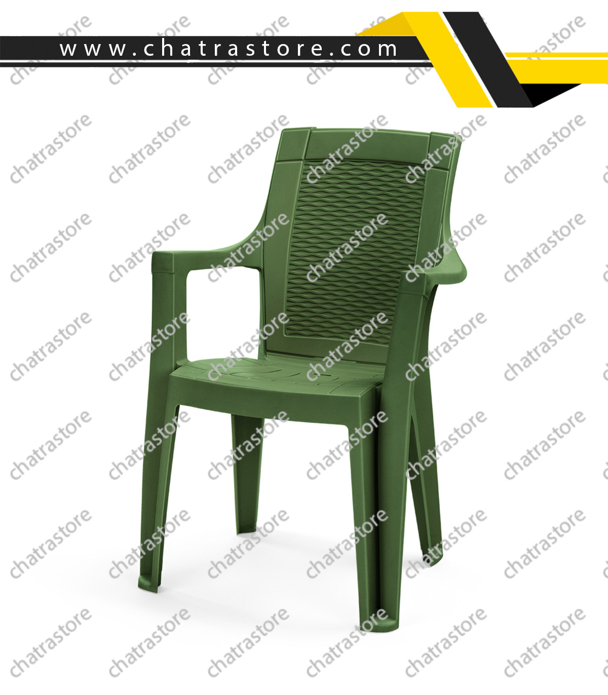 صندلی پلاستیکی پولاد - مدل دالتون حصیری