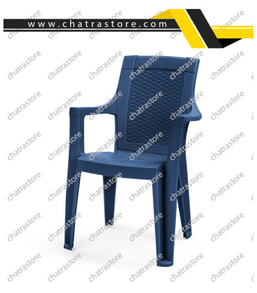 صندلی پلاستیکی پولاد - مدل دالتون حصیری