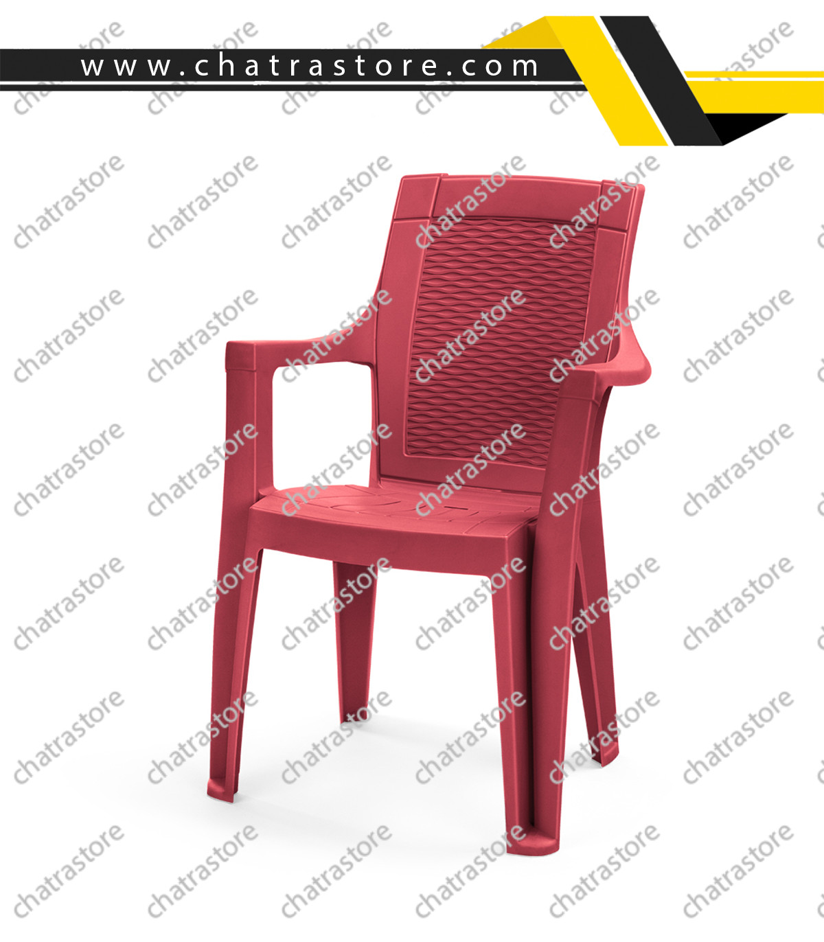 صندلی پلاستیکی پولاد - مدل دالتون حصیری