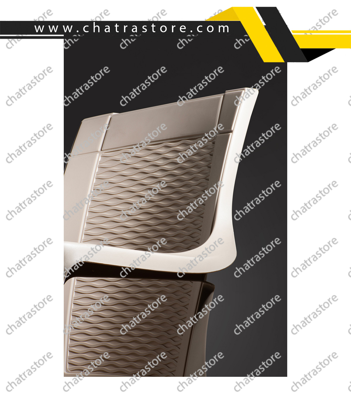 صندلی پلاستیکی پولاد - مدل دالتون حصیری