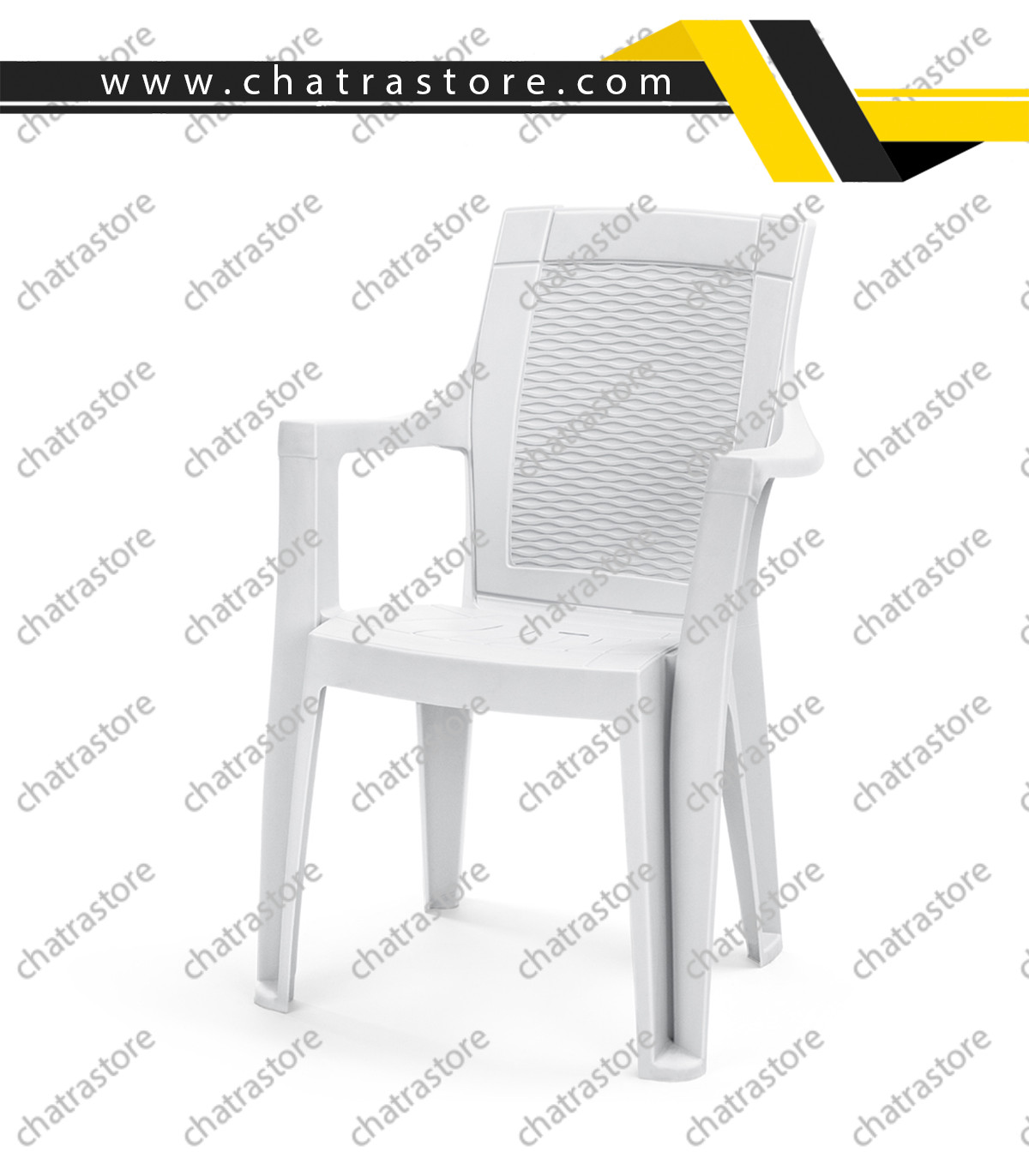 صندلی پلاستیکی پولاد مدل دالتون حصیری(بسته 6عددی)