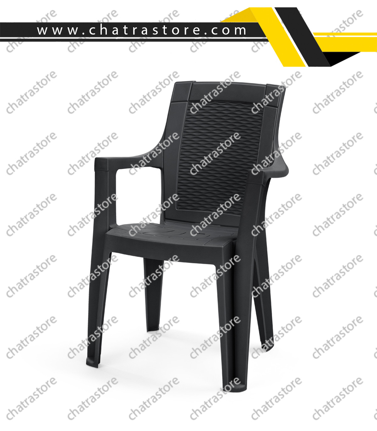 صندلی پلاستیکی پولاد مدل دالتون حصیری(بسته 6عددی)