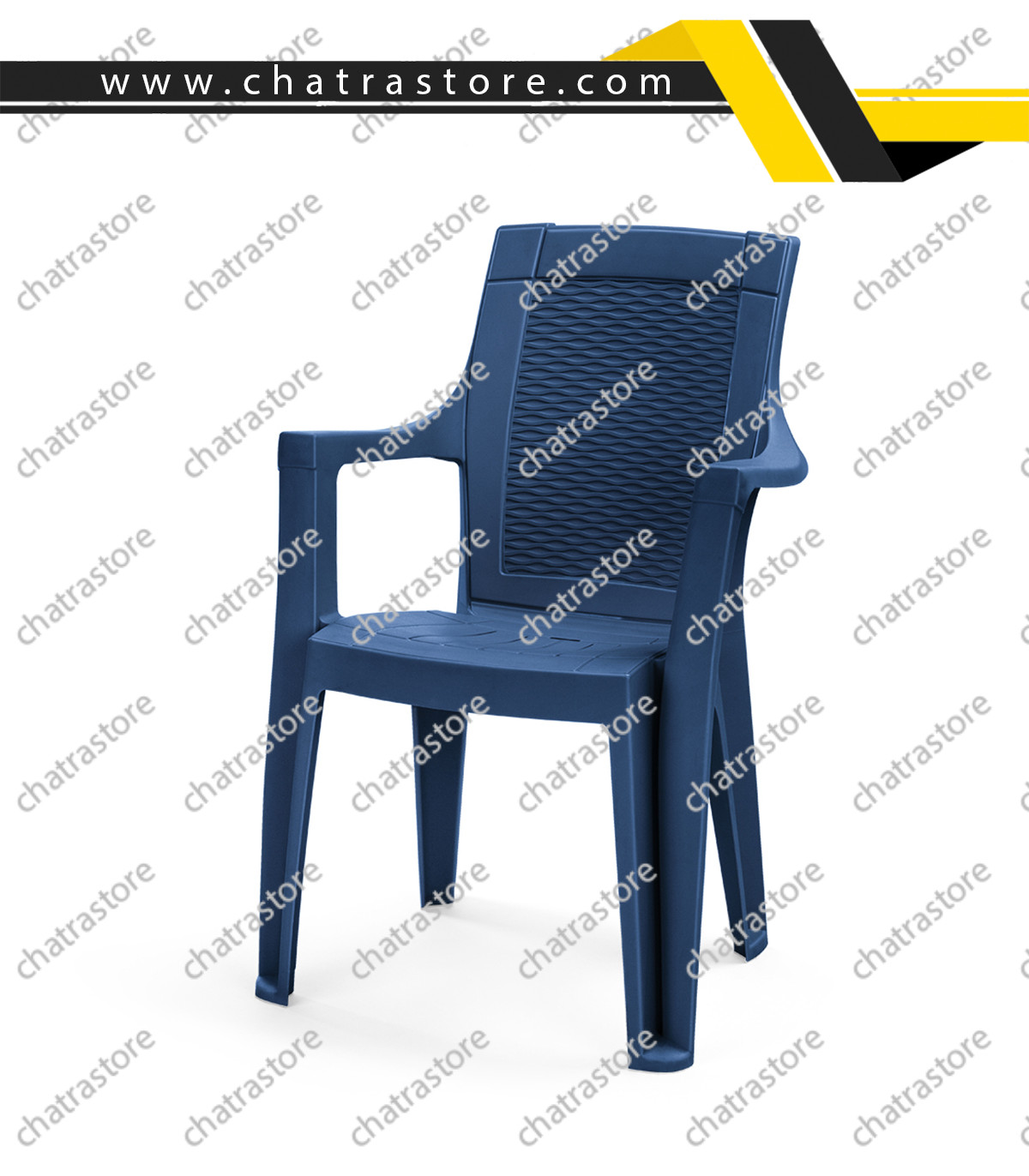 صندلی پلاستیکی پولاد مدل دالتون حصیری(بسته 6عددی)