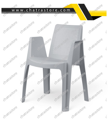 صندلی پلاستیکی پولاد - مدل ملینا نگینی