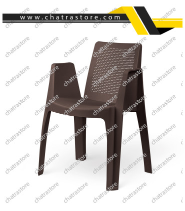 صندلی پلاستیکی پولاد - مدل ملینا نگینی