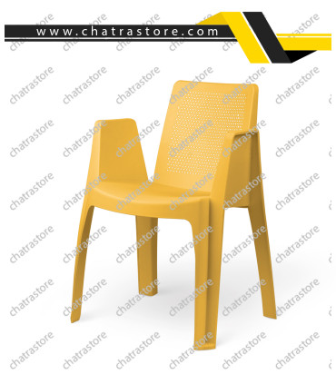 صندلی پلاستیکی پولاد - مدل ملینا نگینی