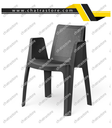 صندلی پلاستیکی پولاد - مدل ملینا نگینی(بسته6عددی)