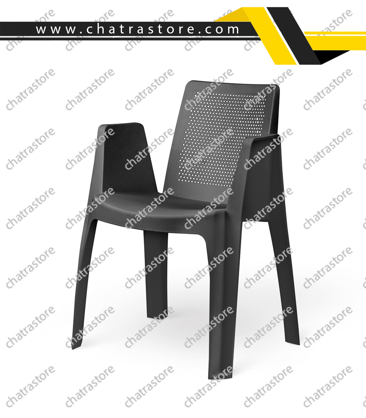 صندلی پلاستیکی پولاد - مدل ملینا نگینی(بسته6عددی)