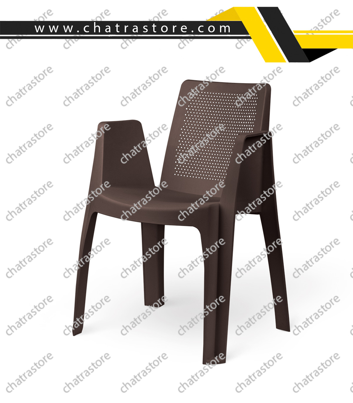 صندلی پلاستیکی پولاد - مدل ملینا نگینی(بسته6عددی)