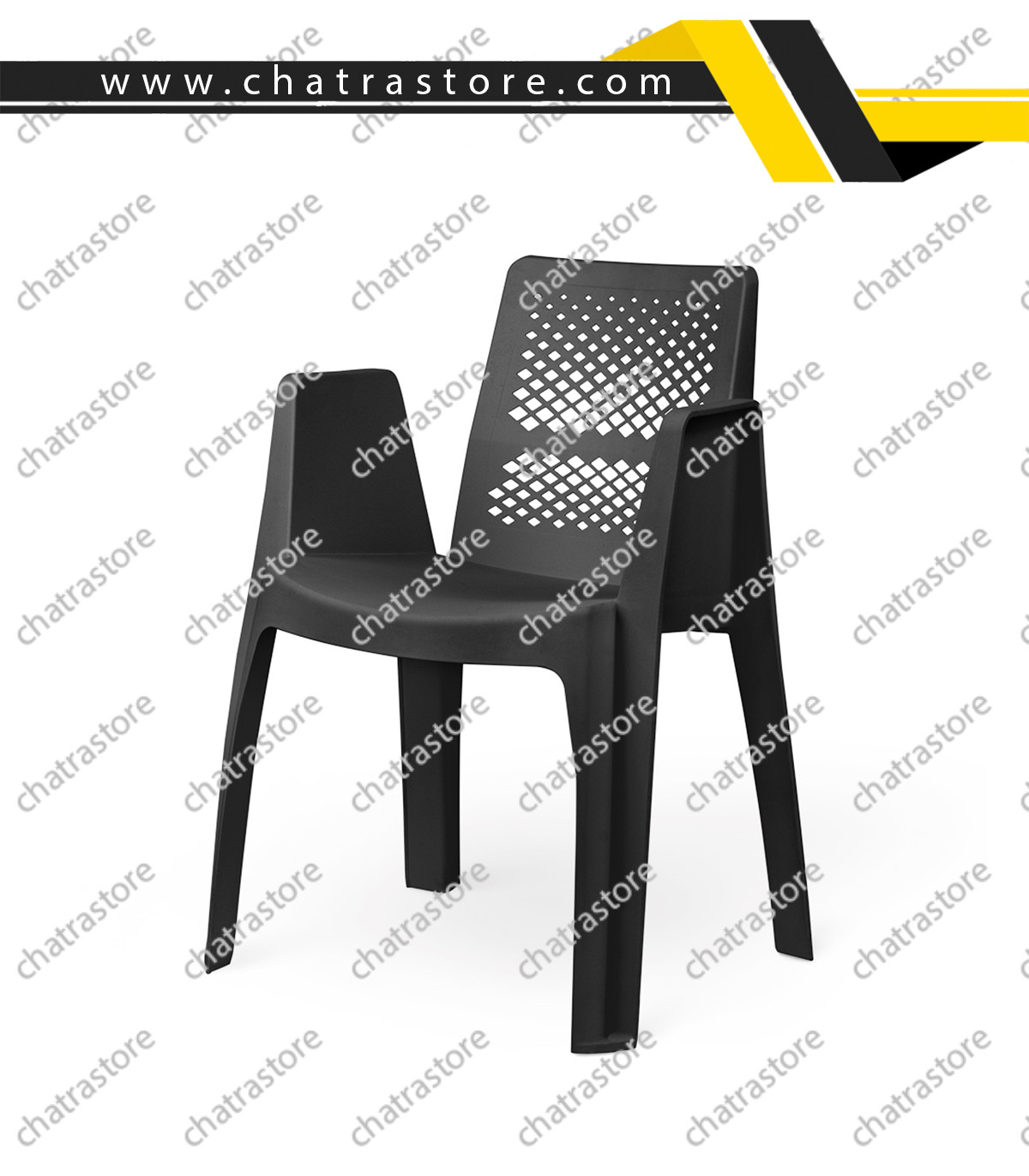 صندلی پلاستیکی پولاد - مدل ملینا الماسی