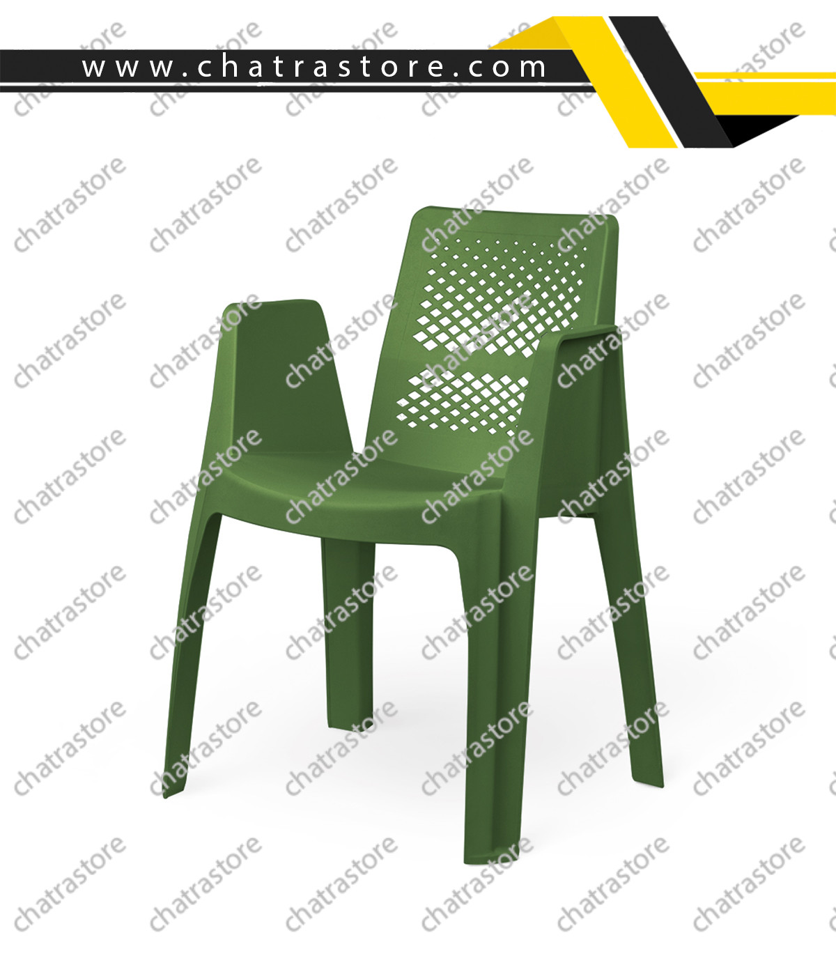 صندلی پلاستیکی پولاد - مدل ملینا الماسی