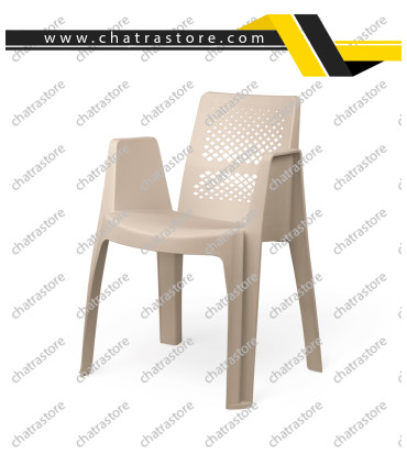 صندلی پلاستیکی پولاد مدل ملینا الماسی(بسته 6عددی)