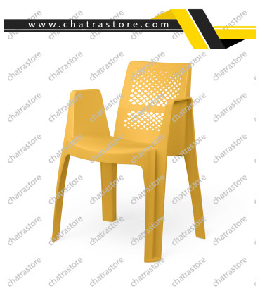 صندلی پلاستیکی پولاد مدل ملینا الماسی(بسته 6عددی)