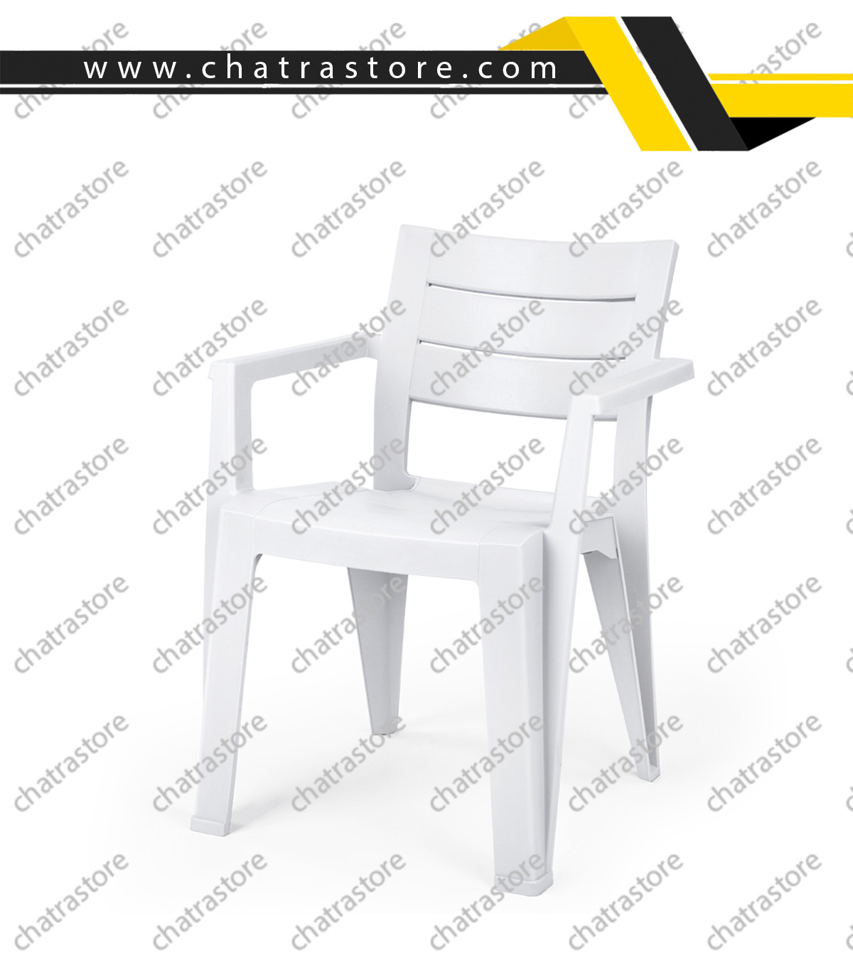 صندلی پلاستیکی پولاد - مدل جاسمین(بسته 6عددی)