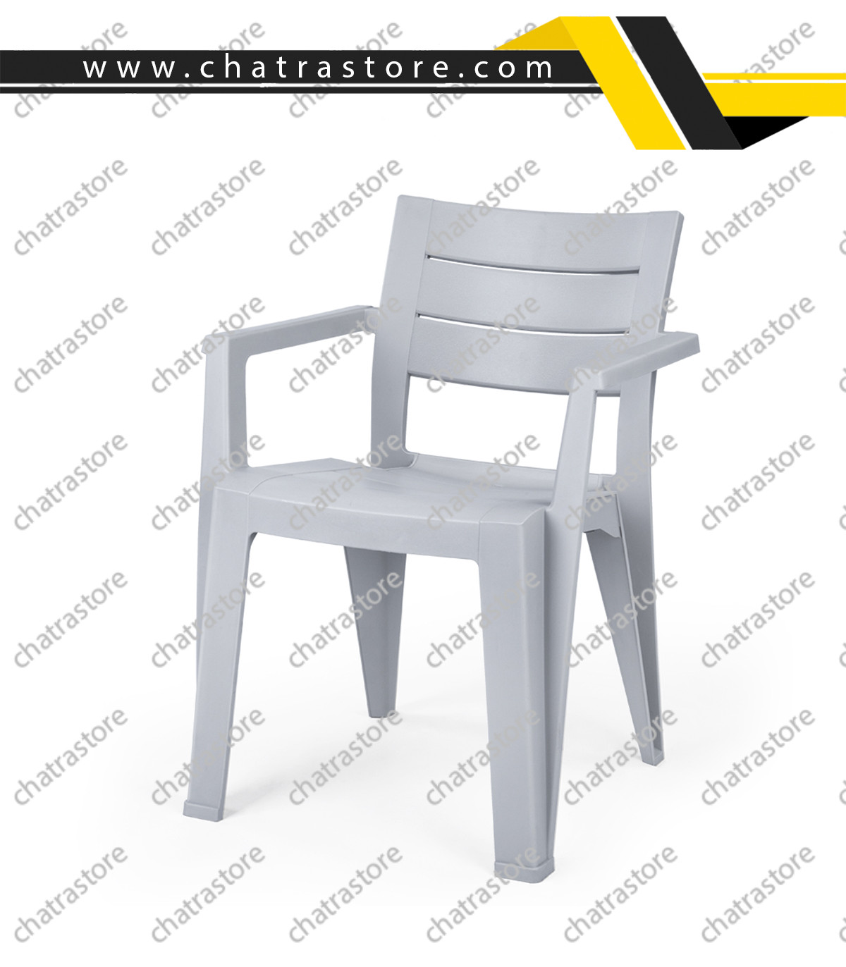 صندلی پلاستیکی پولاد - مدل جاسمین(بسته 6عددی)