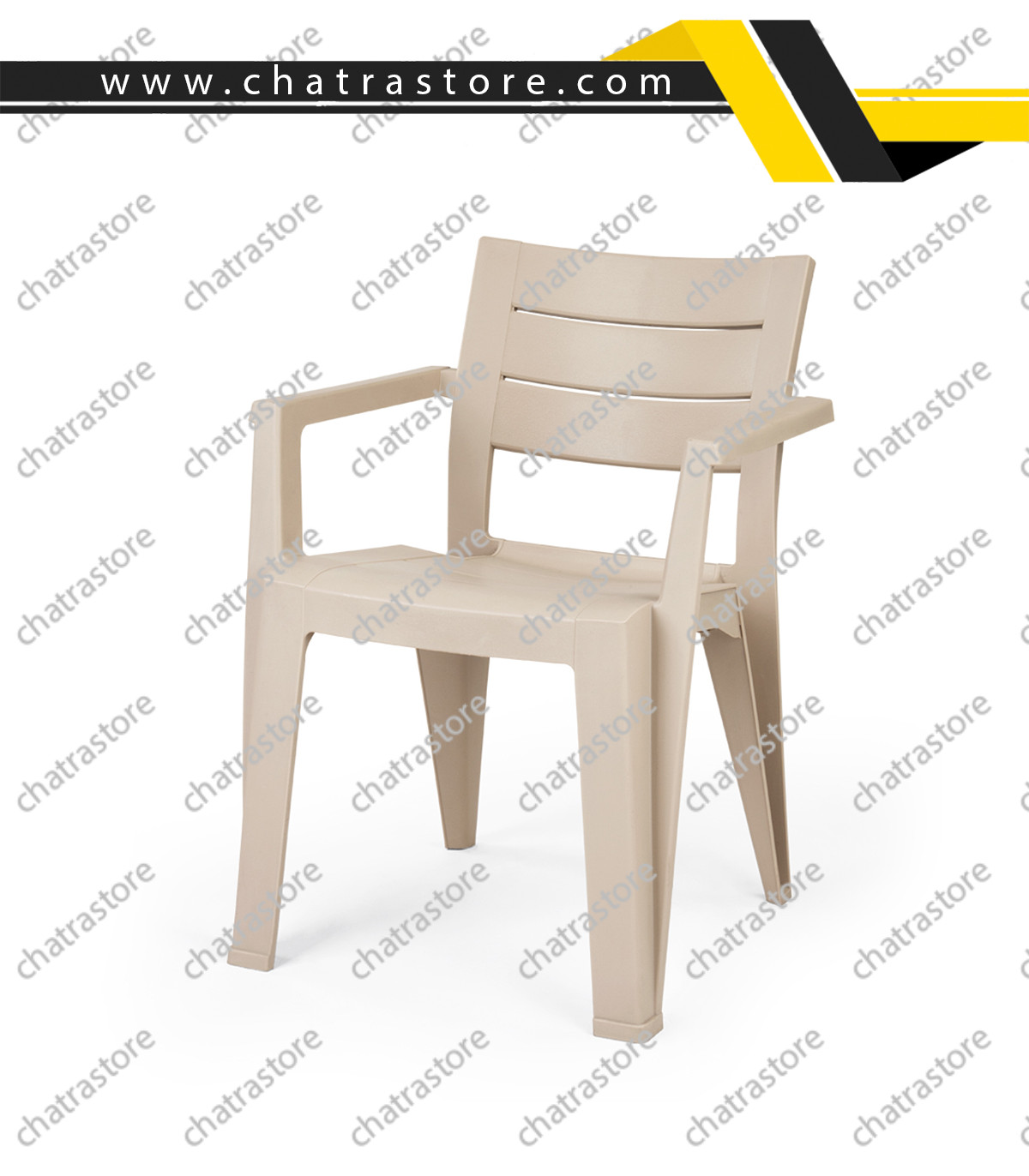 صندلی پلاستیکی پولاد - مدل جاسمین(بسته 6عددی)