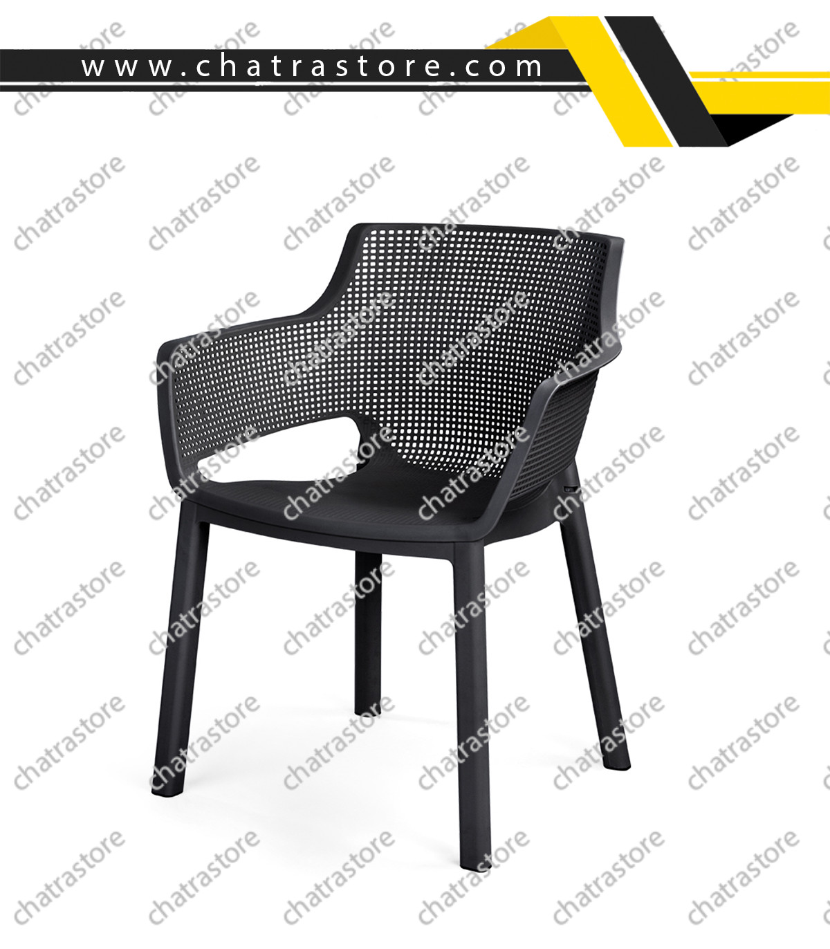 صندلی پلاستیکی پولاد مدل تیارا (بسته 4عددی)