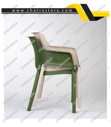 صندلی پلاستیکی پولاد مدل تیارا (بسته 4عددی)